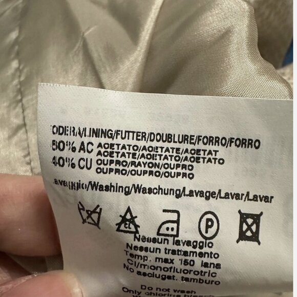 Zanella Women Basketweave Blazer Size 8 Champagne Color - Picture 9 of 9